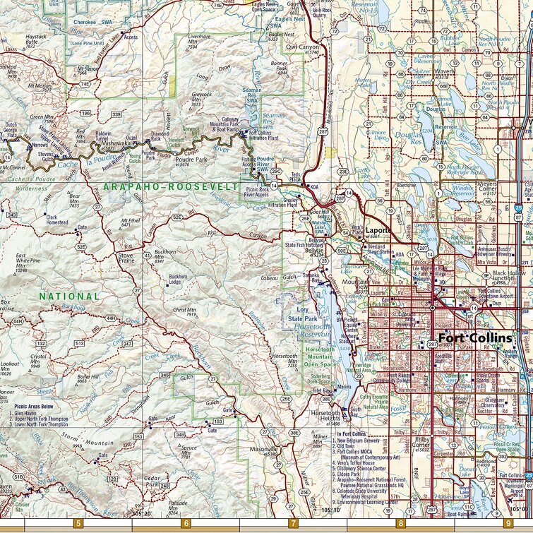 Colorado Road Recreation Atlas Benchmark Maps 0515